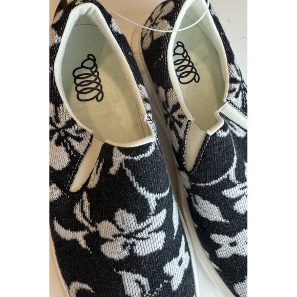 WOOLLOOMOOLOO Byron 39 EU Slip On Merino Wool Comfort Sneakers White Black - Picture 8 of 14